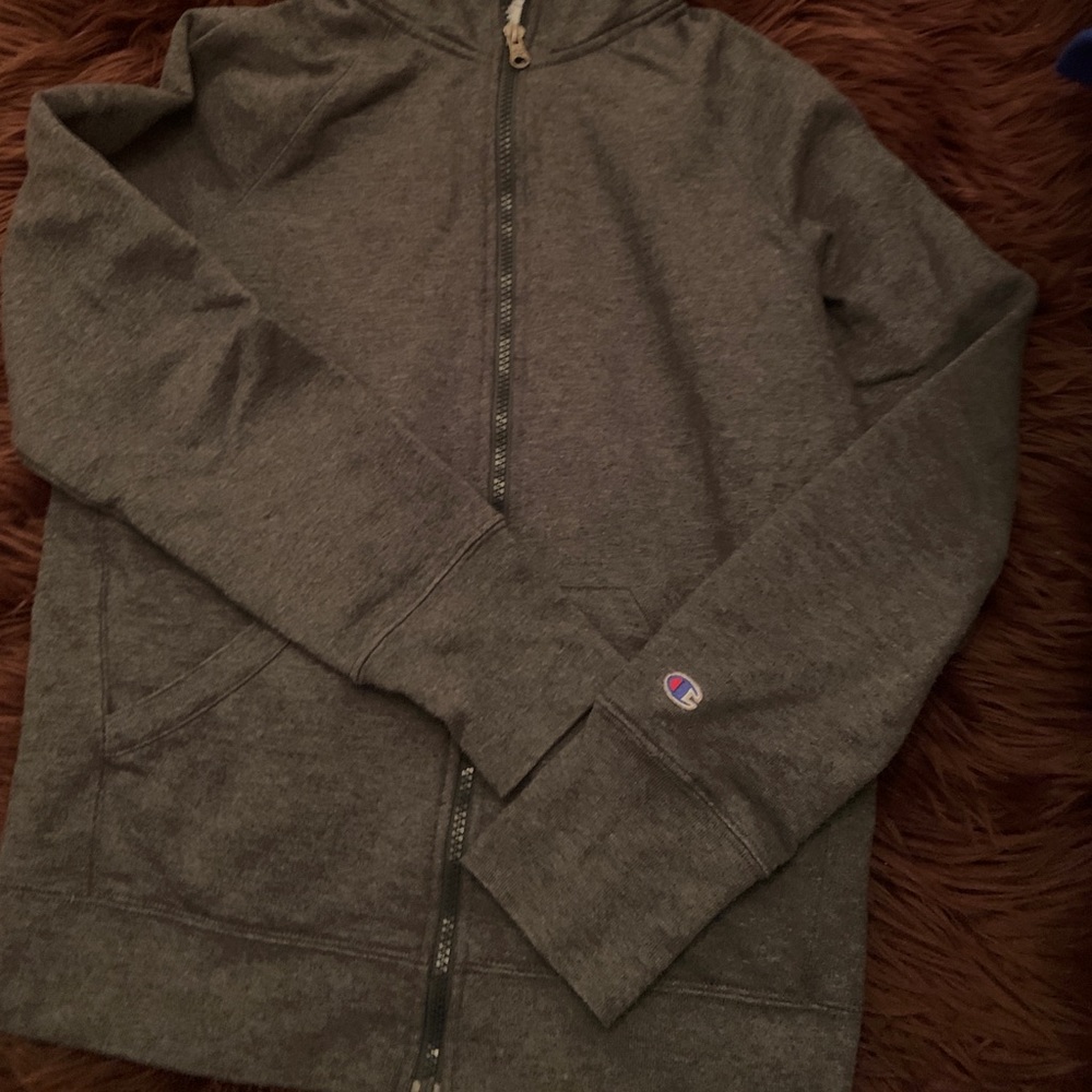 Gray champion hoodie